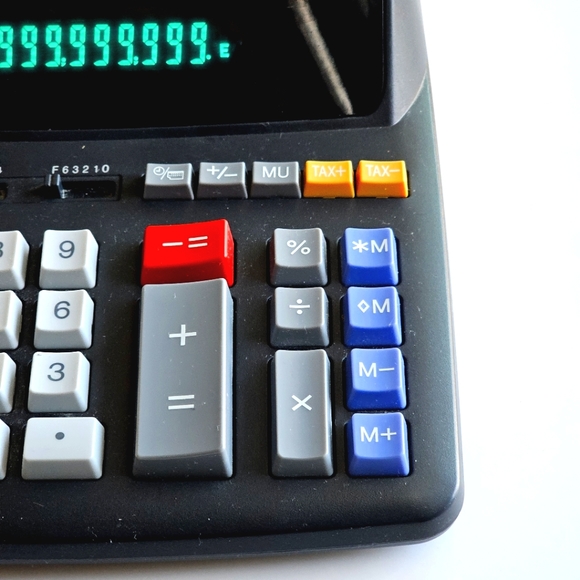 Sharp EL-2196BL 12 Digit Printing Calculator 3.7 LPS - 4-Key Memory, Heavy Duty - Picture 7 of 16